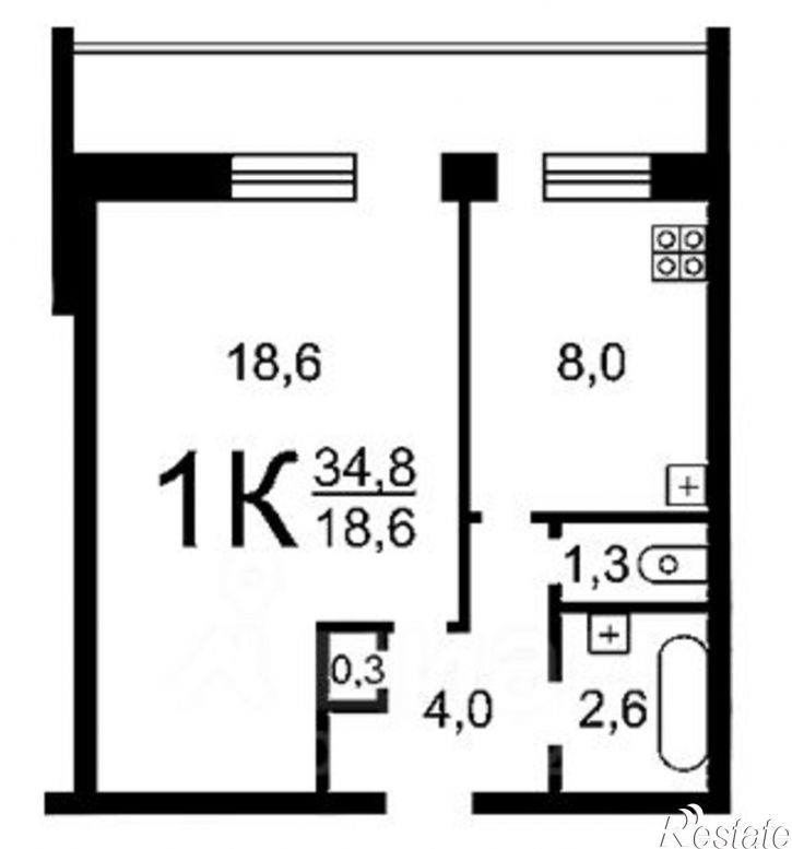 1-комн квартира ул им.60-летия Октября, 20,  д. 20