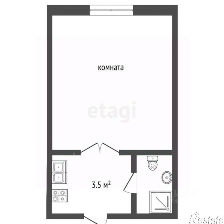 1-комн квартира Караимская улица, 60,  д. 60