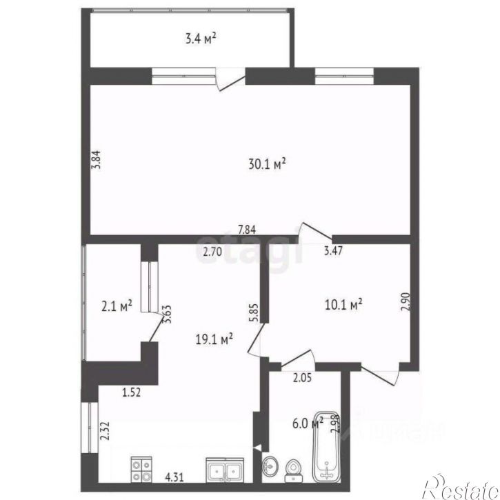 1-комн квартира Интернациональная улица, 118,  д. 118