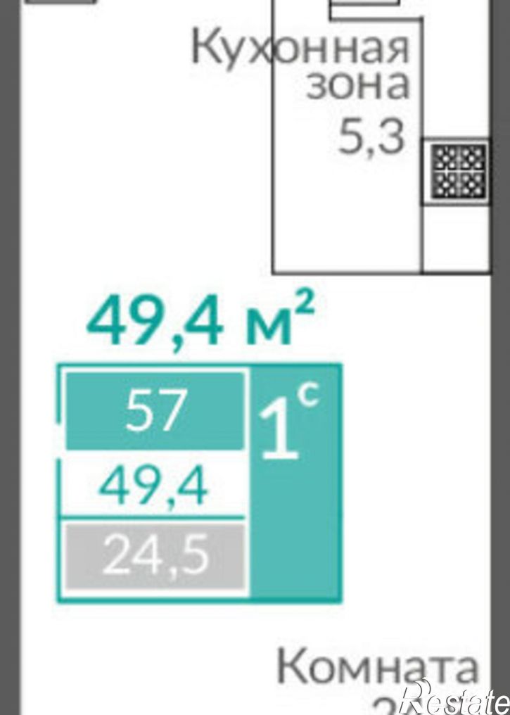 1-комн квартира ул Симферопольская, 2,  д. 2