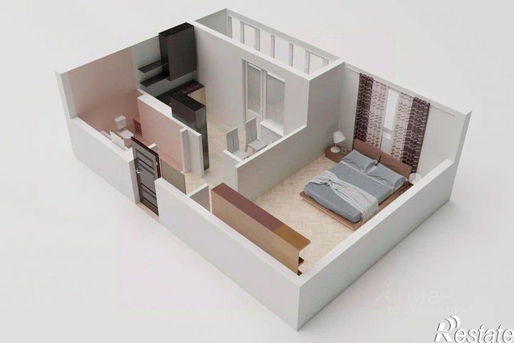 1-комн квартира в новом доме улица Согласия, 28Л,  д. 28Л