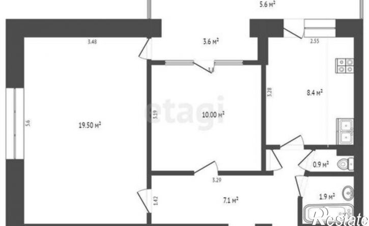 2-комн квартира ул 5-й Авиагородок, 14,  д. 14