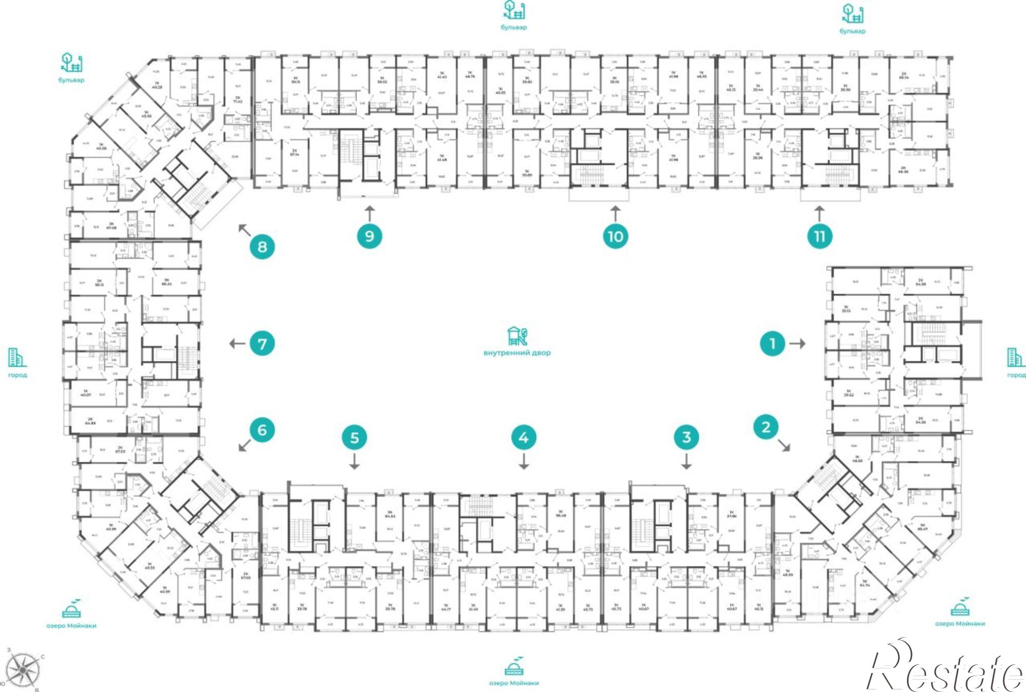 Купить квартиру за 9 006 800 рублей на улица 60-летия СССР, 10