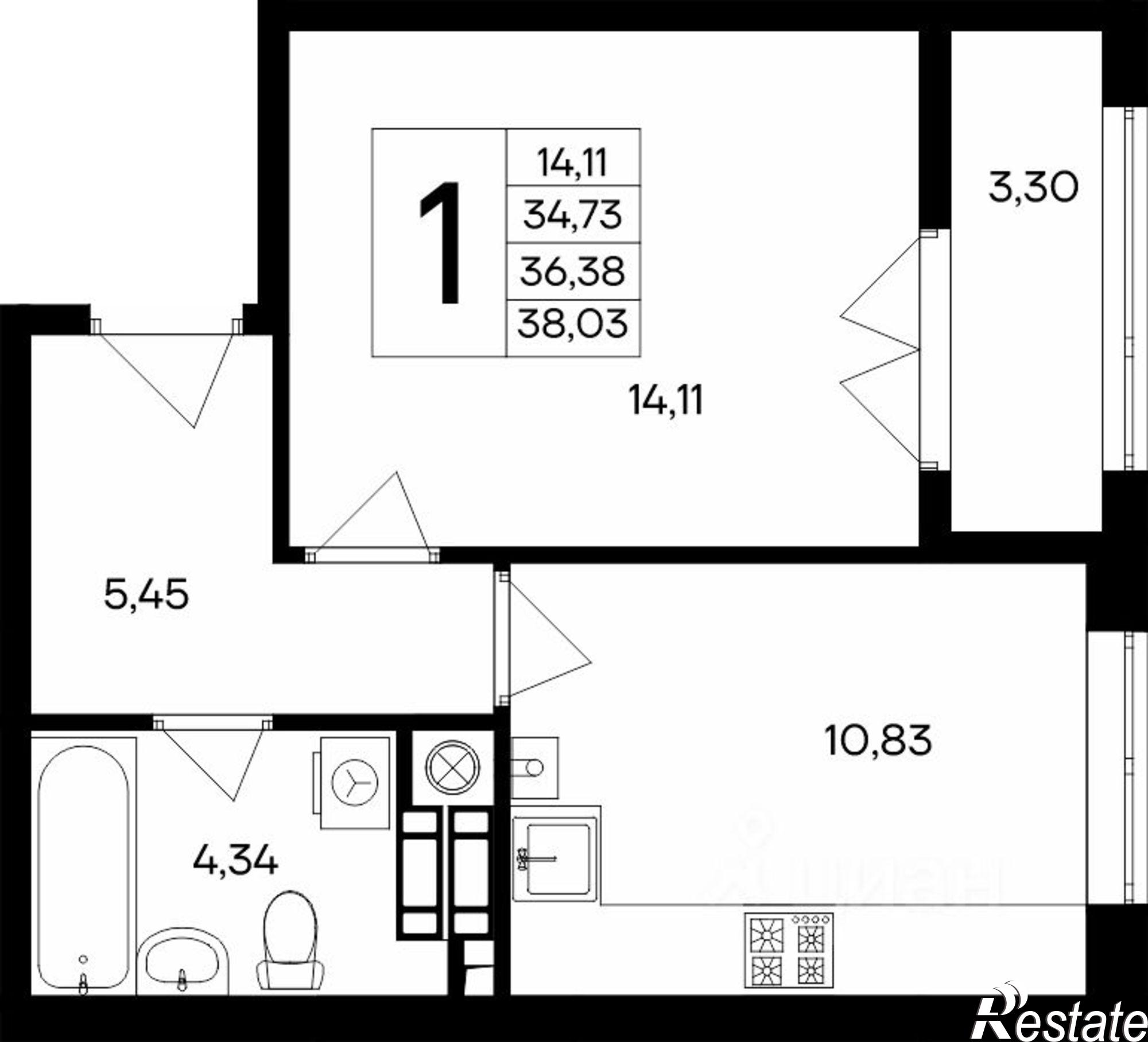 Купить квартиру за 6 283 200 рублей на улица Согласия, 23