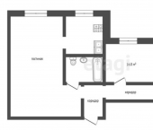 3-комн, 51кв м, этаж 2/2 ул Симферопольская, 68