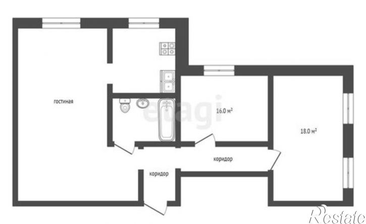 3-комн квартира ул Симферопольская, 68,  д. 68