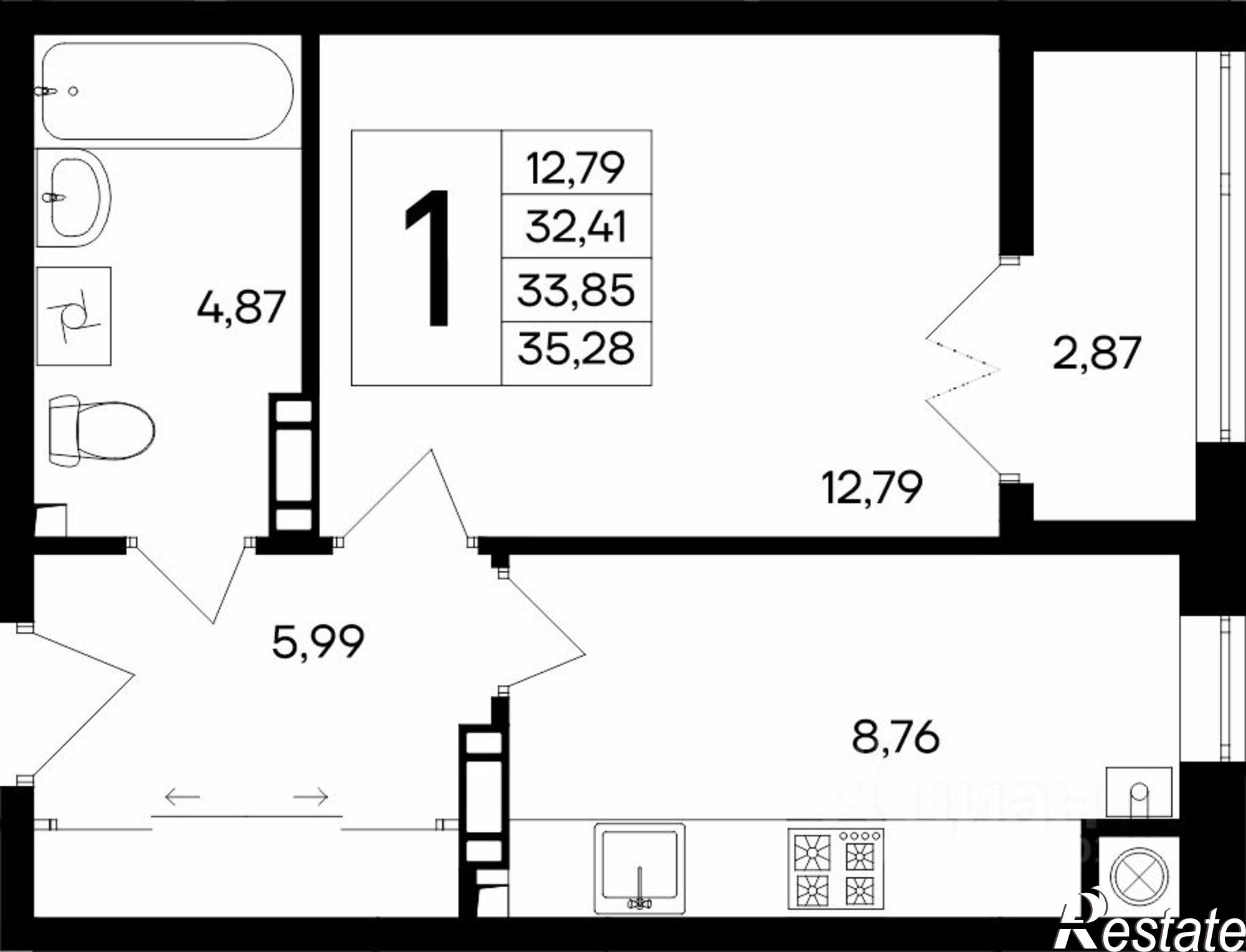 Купить квартиру за 5 997 600 рублей на улица Согласия, 27