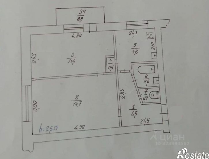 2-комн квартира улица Некрасова, 77,  д. 77