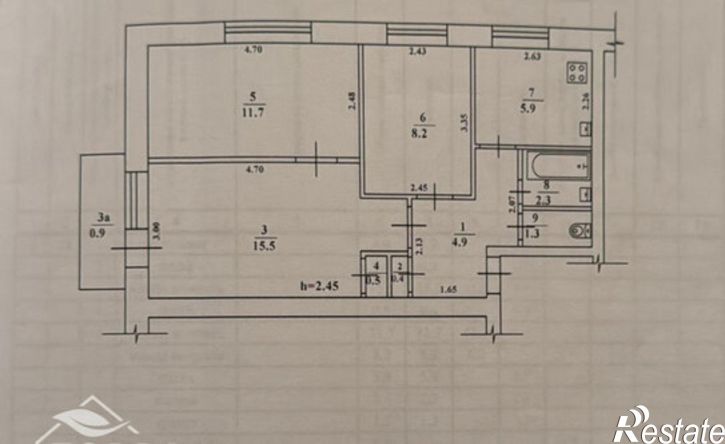 3-комн квартира улица Некрасова, 65,  д. 65