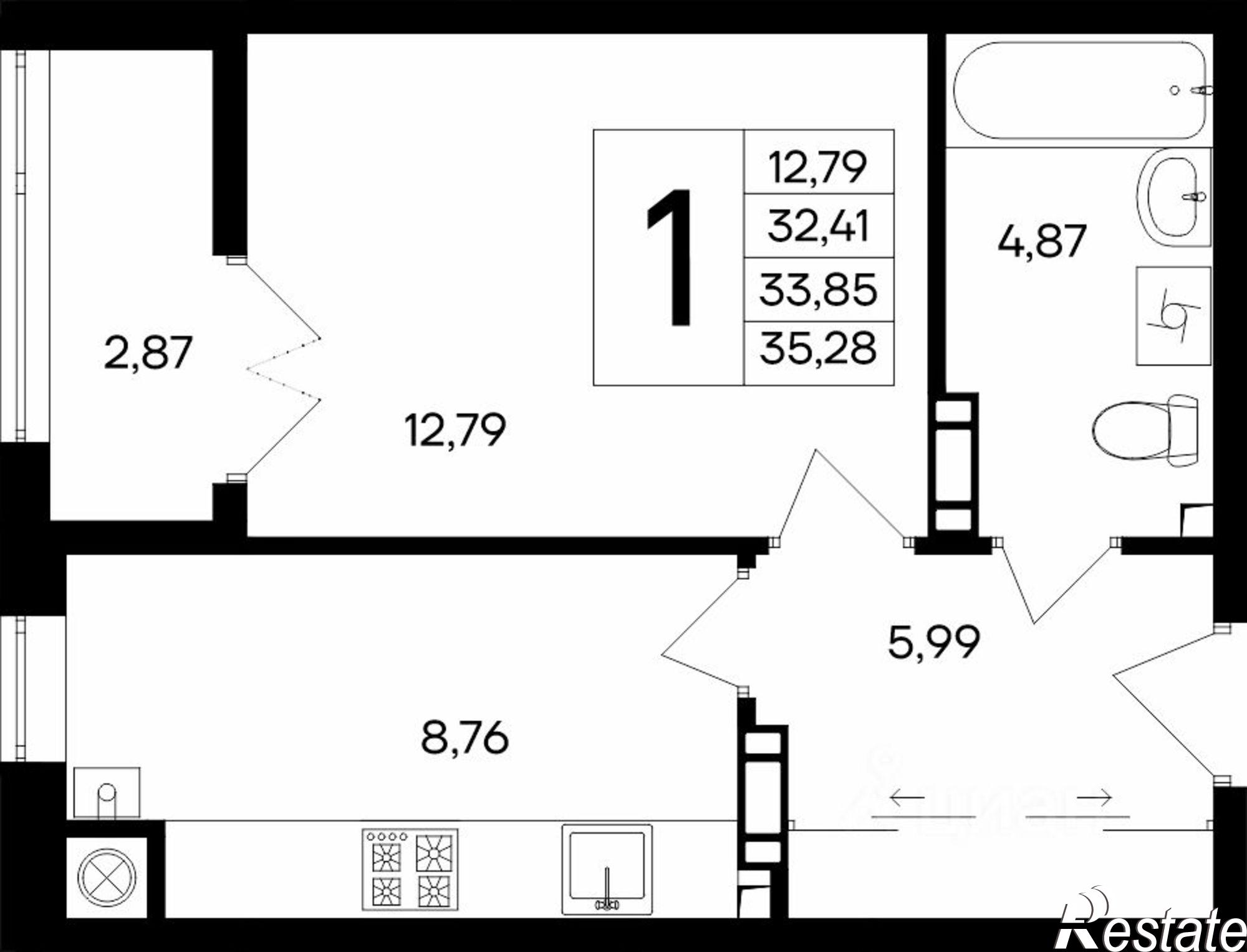 Купить квартиру за 5 997 600 рублей на улица Согласия, 27
