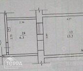 1-комн, 19кв м, этаж 1/1 ул Московская, 22