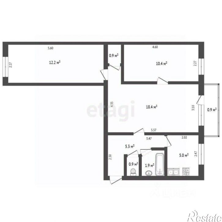 3-комн квартира пр-кт Победы, 20,  д. 20