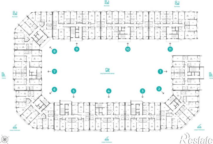 1-комн квартира в новом доме г. Евпатория, ул. 60-летия СССР