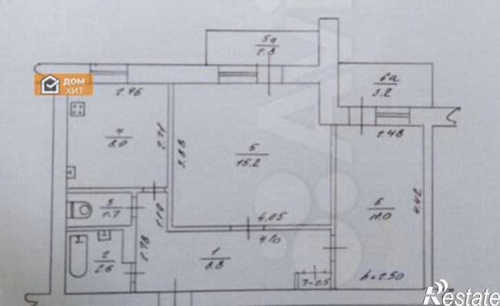 2-комн квартира улица 60-летия Октября, 9,  д. 9