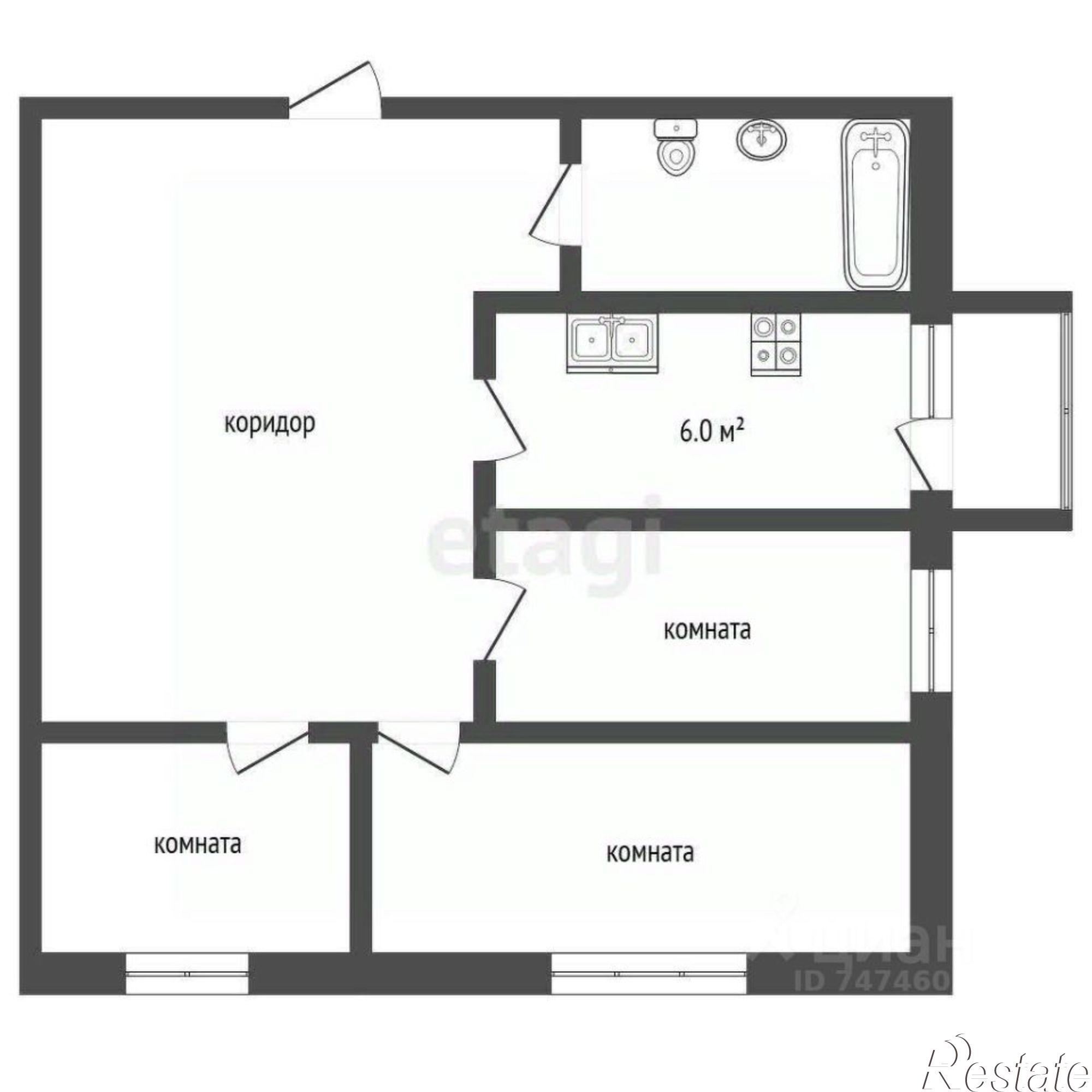 Купить квартиру за 8 650 000 рублей на Интернациональная улица, 121