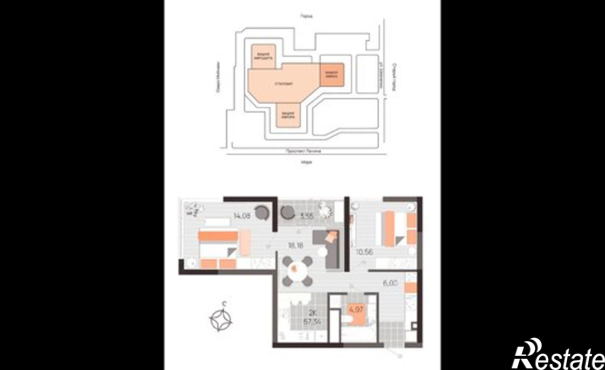 Купить квартиру за 16 915 000 рублей на проспект Ленина, 60