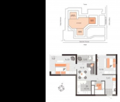 2-комн, 57 кв м, этаж 4/21 проспект Ленина, 60