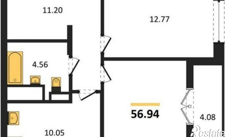 2-комн квартира проспект Победы, 4,  д. 4