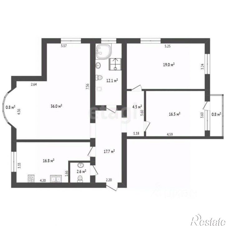 3-комн квартира ул Московская, 22В,  д. 22В
