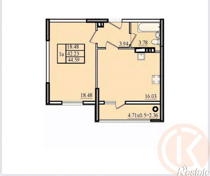1-комн квартира ул Чапаева, 28Л,  д. 28Л