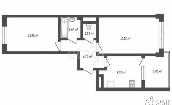 2-комн квартира пр-кт Победы, 85А,  д. 85А