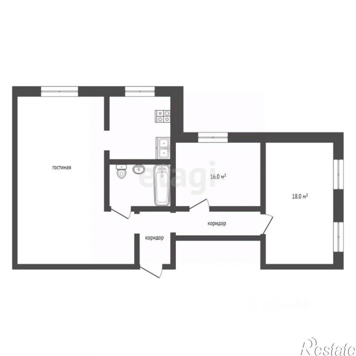 3-комн квартира ул Симферопольская, 68,  д. 68