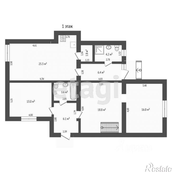 4-комн квартира Московская улица, 22А,  д. 22А