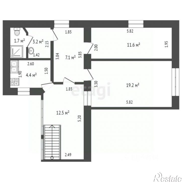 2-комн квартира ул Интернациональная, 35,  д. 35