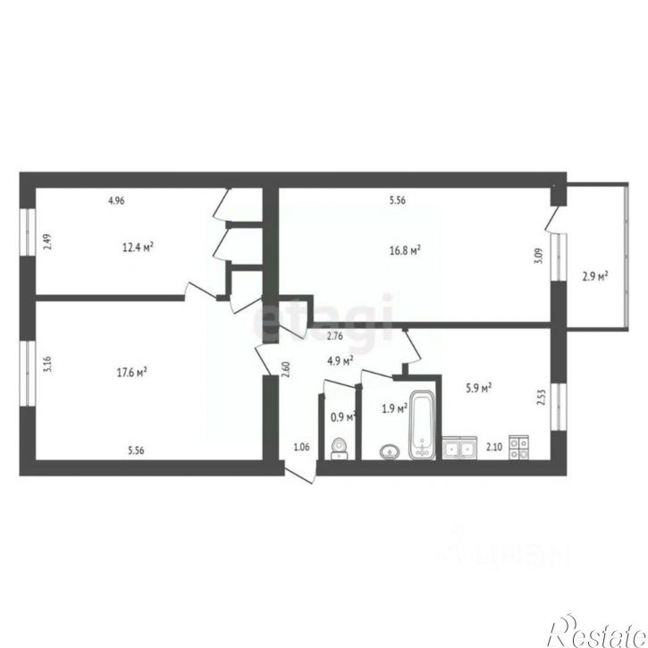 3-комн квартира ул Советская, 10,  д. 10
