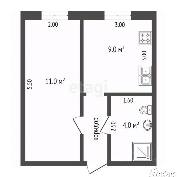 1-комн квартира улица Пушкина, 35,  д. 35