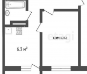 2-комн, 44кв м, этаж 1/5 Советский пр-д, 2