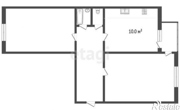 2-комн квартира улица 9-го Мая, 45А,  д. 45А