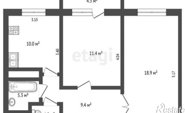 2-комн квартира ул Демышева, 127А,  д. 127А