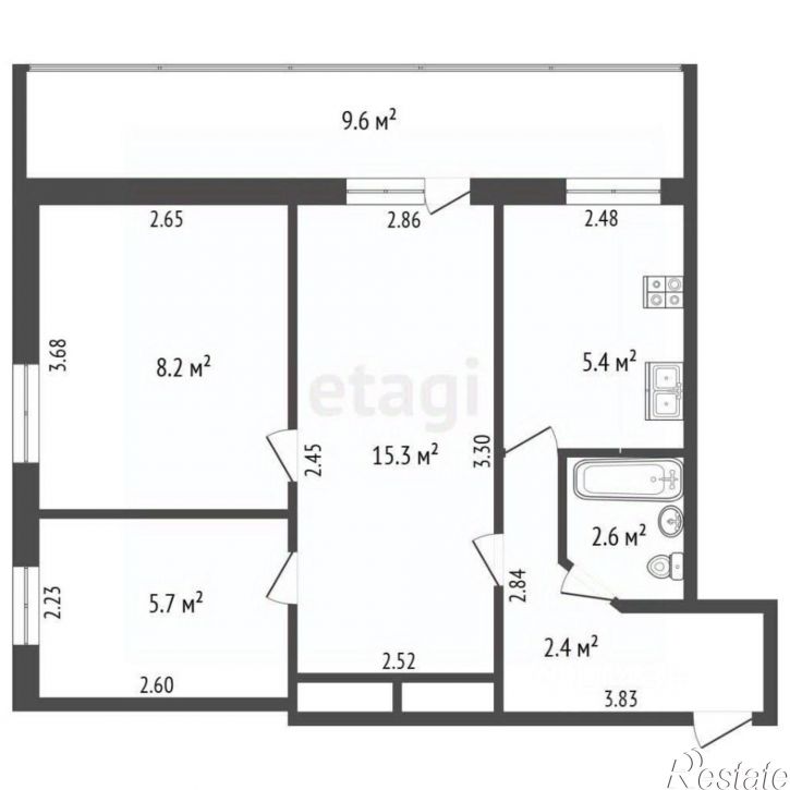 3-комн квартира улица Тимирязева, 30,  д. 30