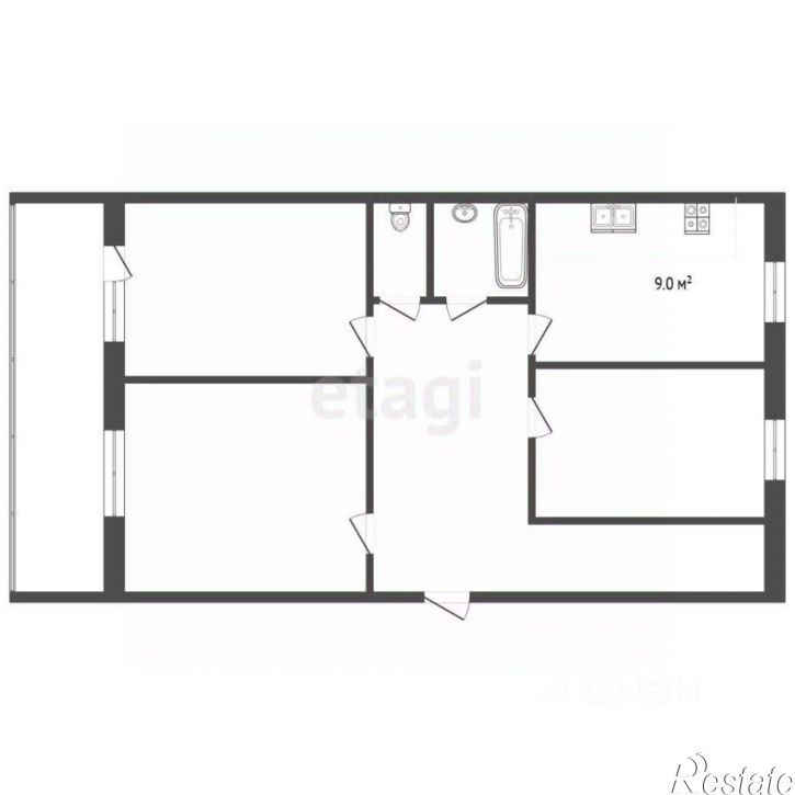3-комн квартира пр-кт Победы, 48,  д. 48