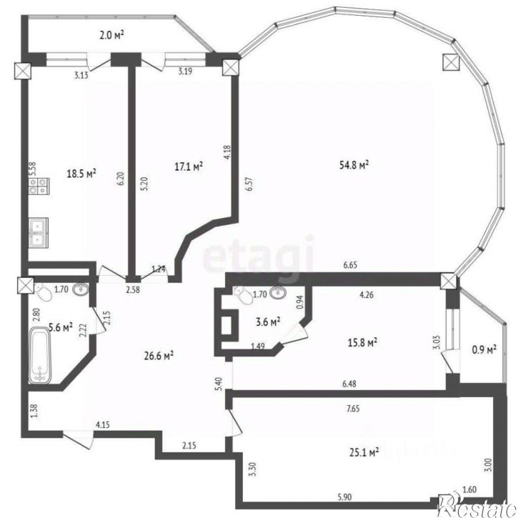 4-комн квартира пр-кт Победы, 53,  д. 53