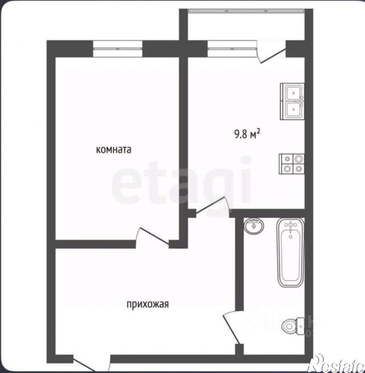 1-комн квартира ул Чапаева, 28,  д. 28