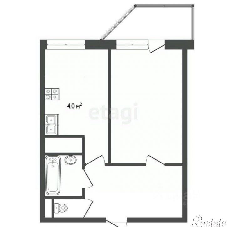 1-комн квартира ул Просмушкиных, 14,  д. 14