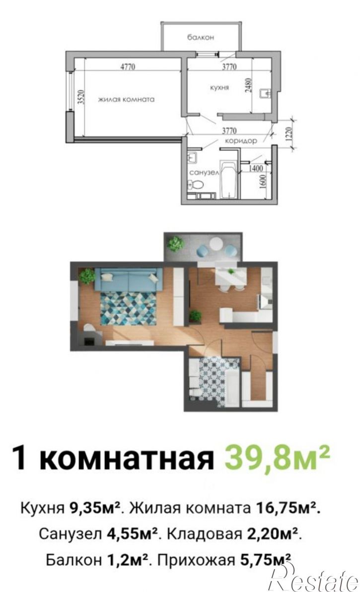 1-комн квартира в новом доме пр-кт Победы, 93,  д. 93