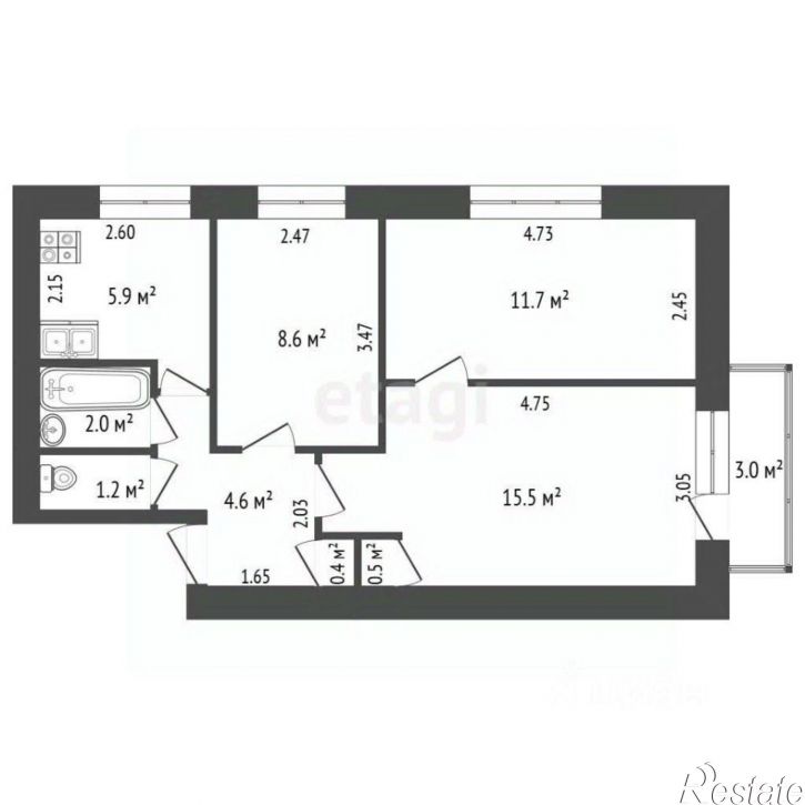 3-комн квартира проспект Победы, 10,  д. 10