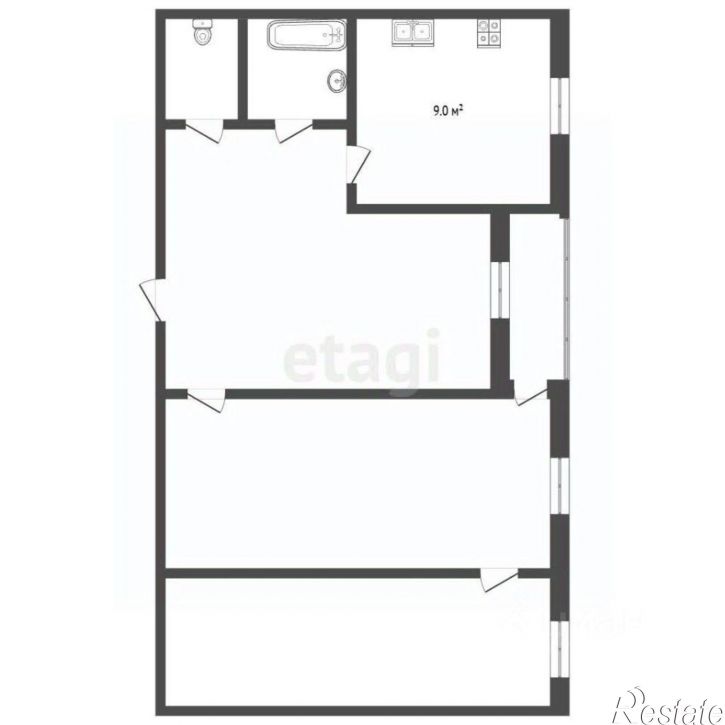 2-комн квартира ул Парковая, 4,  д. 4