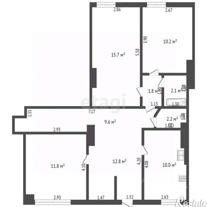 3-комн квартира Интернациональная улица, 133,  д. 133