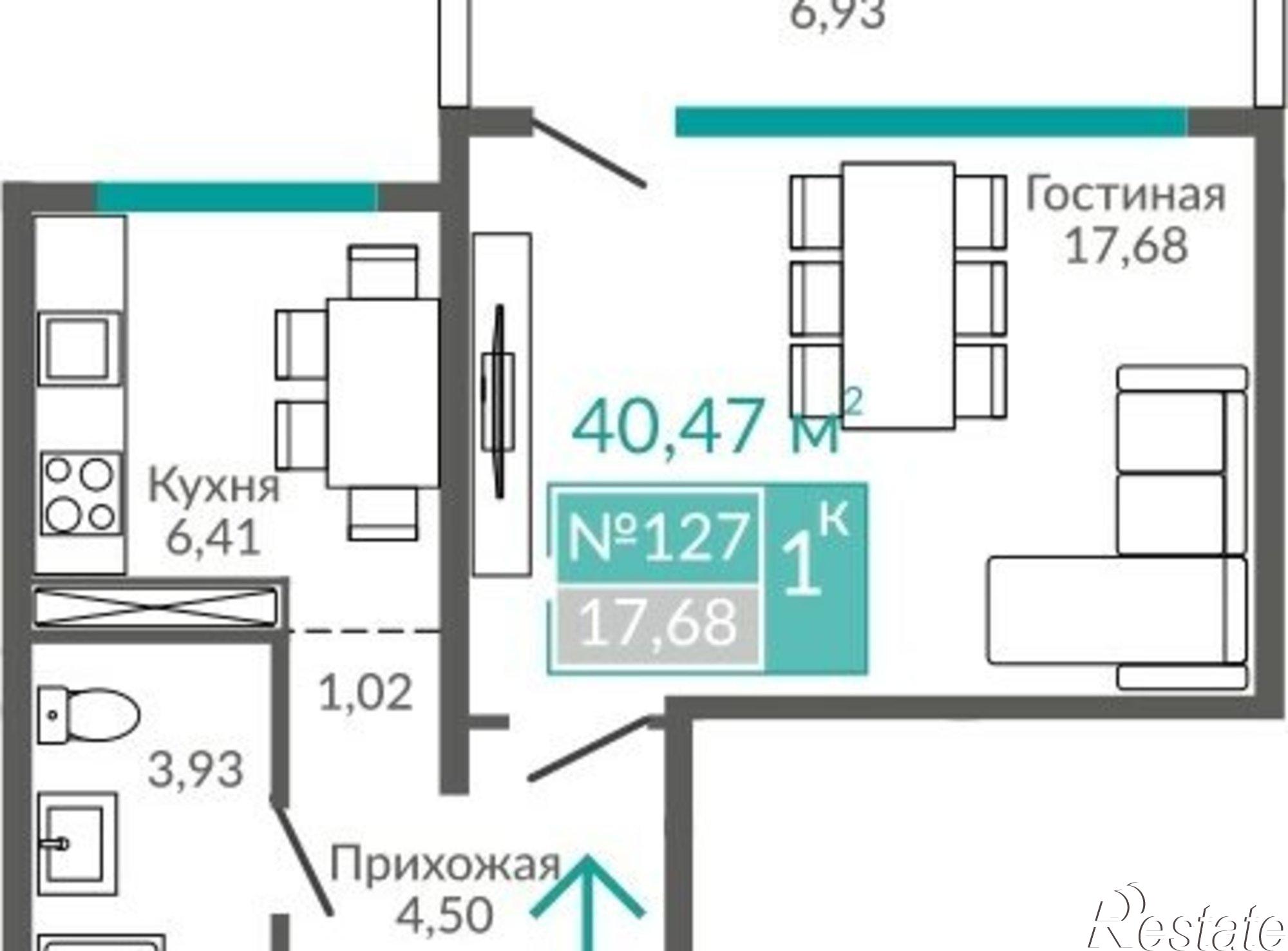Купить квартиру за 9 307 570 рублей на ул Симферопольская, 2