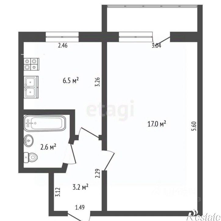 1-комн квартира пр-кт Мира, 15,  д. 15