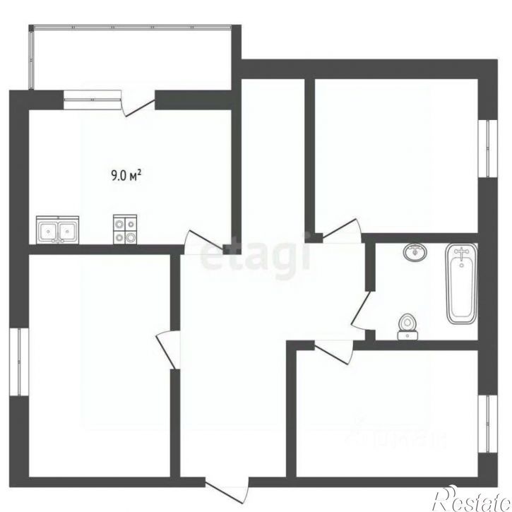 3-комн квартира ул Интернациональная, 119,  д. 119