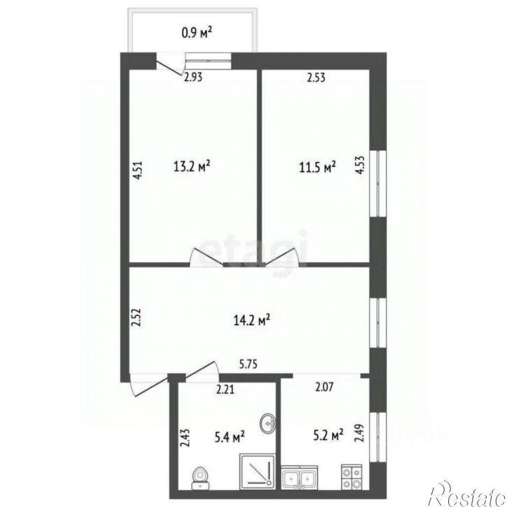 3-комн квартира ул Советская, 3,  д. 3