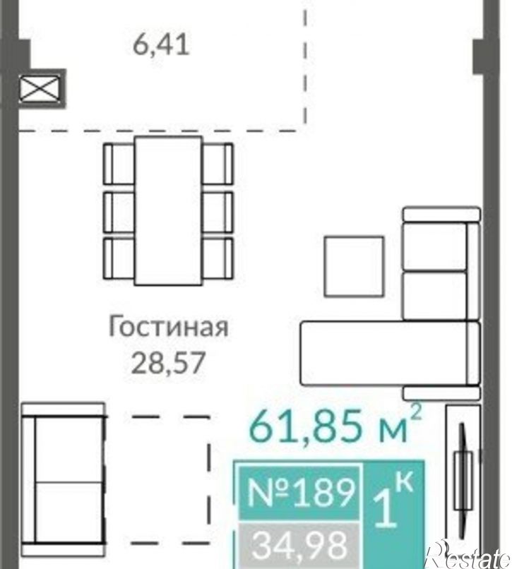1-комн квартира ул Симферопольская, 2,  д. 2