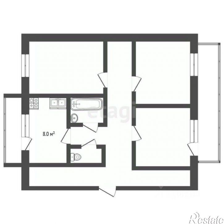 3-комн квартира ул им.Гайдара, 11,  д. 11