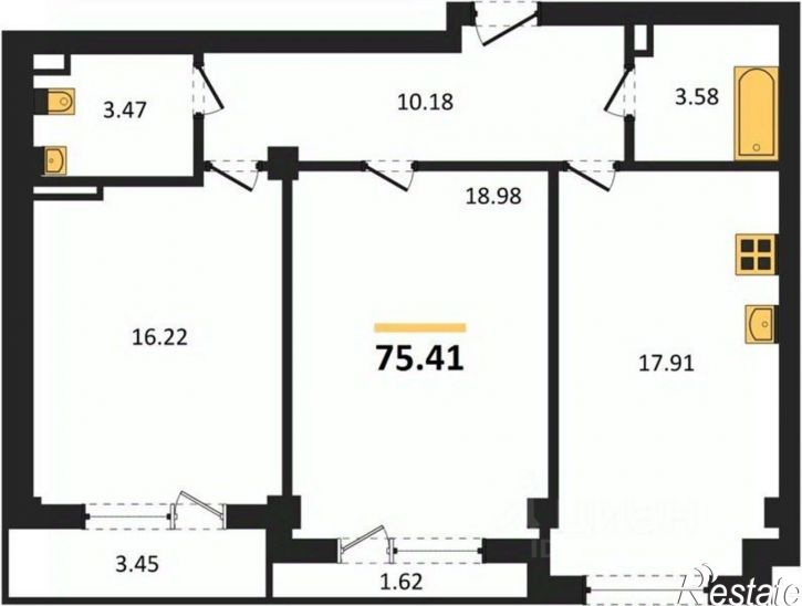 2-комн квартира в новом доме ул Аллея Дружбы, 7а,  д. 7а