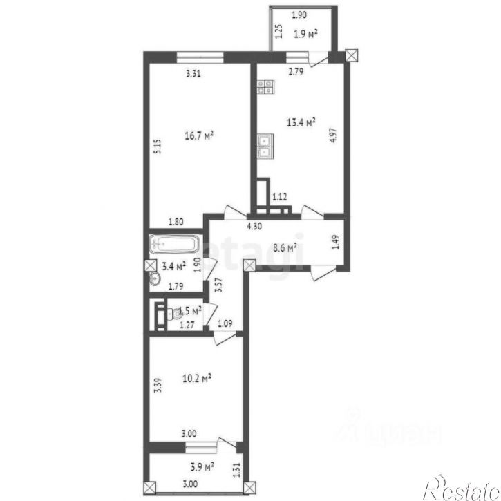 2-комн квартира пр-кт Победы, 85А,  д. 85А